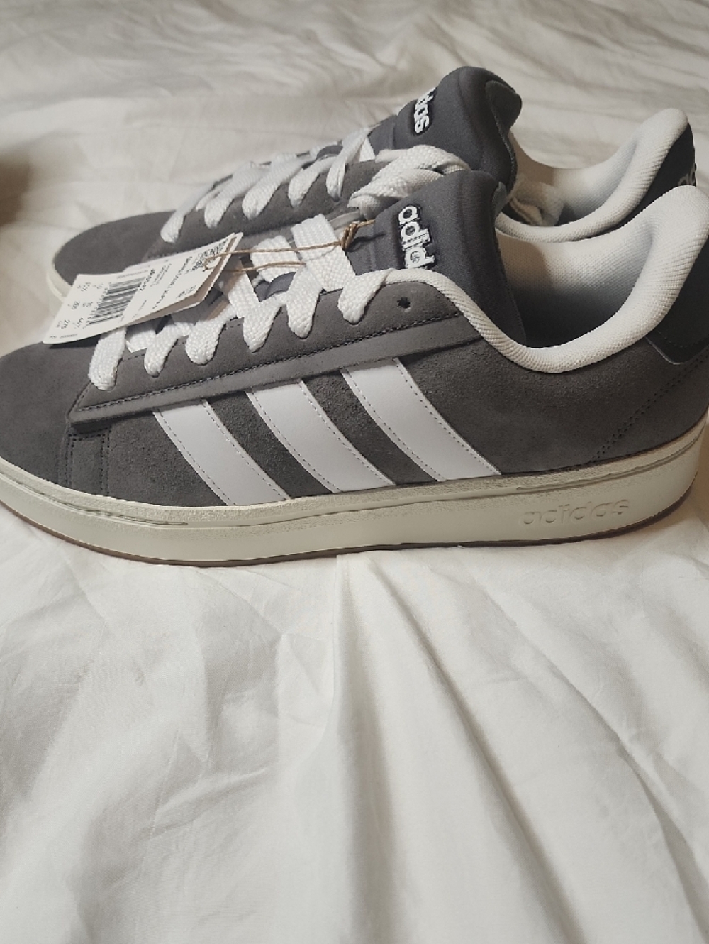 adidas Originals Grand Court Alpha 00s Men’s Sneakers - Black/Grey/White - Picture 8 of 11